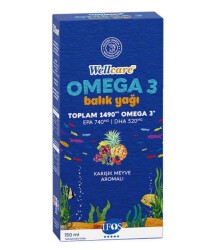 En uygun fiyatlarla Wellcare Omega 3 Karışık Meyve Aromalı 150 ml Şurup