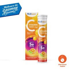 Wellcare Vitamin C 1000 mg + Selenyum 15 Efervesan Tablet