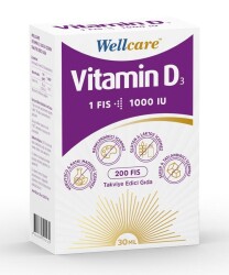 Wellcare Vitamin D3 1000 IU 30 ML