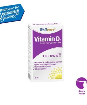 Wellcare Vitamin D3 1000 IU 5 ML