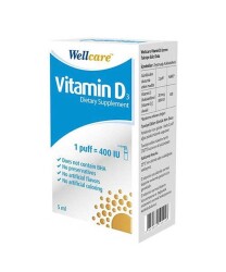 En uygun fiyatlarla Wellcare Vitamin D3 400 IU 5 ML