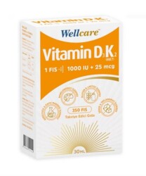En uygun fiyatlarla Wellcare Vitamin D3 + K2 30 ml