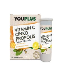 Youplus Vitamin C Çinko Propolis 20 Efervesan Tablet - Youplus