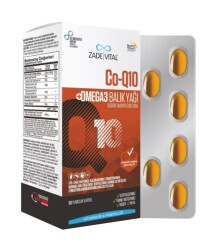 En uygun fiyatlarla Zade Vital Co-Q10 Omega 3 Balık Yağı 30 Kapsül