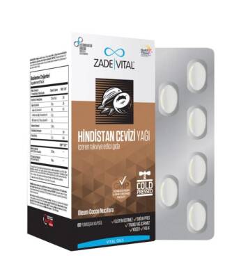 Zade Vital Hindistan Cevizi Yağı 60 Kapsül