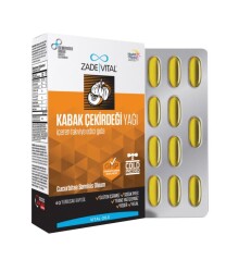 En uygun fiyatlarla Zade Vital Kabak Çekirdeği Yağı 60 Kapsül