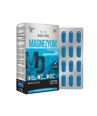 Zade Vital Magnesium 250 mg 60 Kapsül