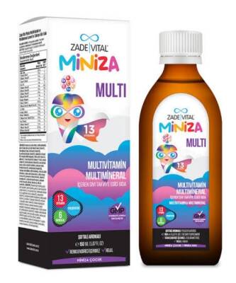 Zade Vital Miniza Multivitamin & Mineral Şurup 150 ML