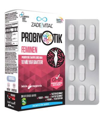 Zade Vital Probiyotik Feminen 30 Kapsül
